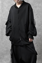 画像をギャラリービューアに読み込む, N/07 exclusive WIDE FLAP BOMBER JACKET / GAUDI SMOOTH JERSEY (BLACK)