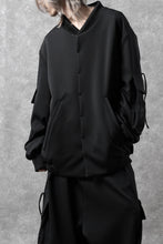 画像をギャラリービューアに読み込む, N/07 exclusive WIDE FLAP BOMBER JACKET / GAUDI SMOOTH JERSEY (BLACK)