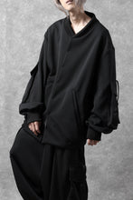 画像をギャラリービューアに読み込む, N/07 exclusive WIDE FLAP BOMBER JACKET / GAUDI SMOOTH JERSEY (BLACK)