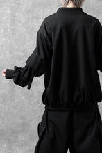 画像をギャラリービューアに読み込む, N/07 exclusive WIDE FLAP BOMBER JACKET / GAUDI SMOOTH JERSEY (BLACK)