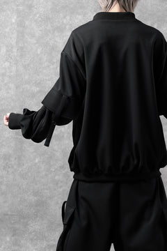 画像をギャラリービューアに読み込む, N/07 exclusive WIDE FLAP BOMBER JACKET / GAUDI SMOOTH JERSEY (BLACK)