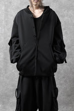画像をギャラリービューアに読み込む, N/07 exclusive WIDE FLAP BOMBER JACKET / GAUDI SMOOTH JERSEY (BLACK)