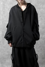 画像をギャラリービューアに読み込む, N/07 exclusive WIDE FLAP BOMBER JACKET / GAUDI SMOOTH JERSEY (BLACK)