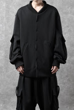 画像をギャラリービューアに読み込む, N/07 exclusive WIDE FLAP BOMBER JACKET / GAUDI SMOOTH JERSEY (BLACK)
