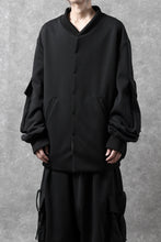 画像をギャラリービューアに読み込む, N/07 exclusive WIDE FLAP BOMBER JACKET / GAUDI SMOOTH JERSEY (BLACK)