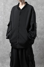 画像をギャラリービューアに読み込む, N/07 exclusive WIDE FLAP BOMBER JACKET / GAUDI SMOOTH JERSEY (BLACK)