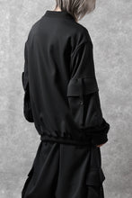 画像をギャラリービューアに読み込む, N/07 exclusive WIDE FLAP BOMBER JACKET / GAUDI SMOOTH JERSEY (BLACK)