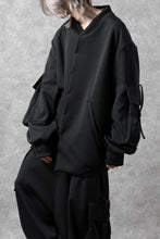 画像をギャラリービューアに読み込む, N/07 exclusive WIDE FLAP BOMBER JACKET / GAUDI SMOOTH JERSEY (BLACK)