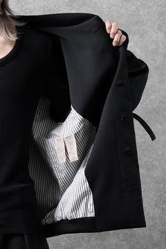 画像をギャラリービューアに読み込む, N/07 exclusive WIDE FLAP BOMBER JACKET / GAUDI SMOOTH JERSEY (BLACK)