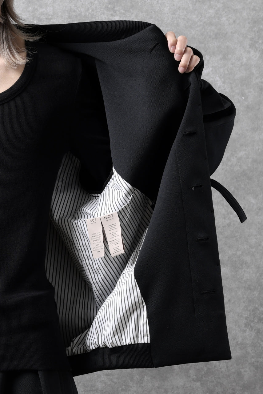 画像をギャラリービューアに読み込む, N/07 exclusive WIDE FLAP BOMBER JACKET / GAUDI SMOOTH JERSEY (BLACK)