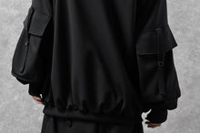 画像をギャラリービューアに読み込む, N/07 exclusive WIDE FLAP BOMBER JACKET / GAUDI SMOOTH JERSEY (BLACK)