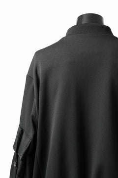 画像をギャラリービューアに読み込む, N/07 exclusive WIDE FLAP BOMBER JACKET / GAUDI SMOOTH JERSEY (BLACK)