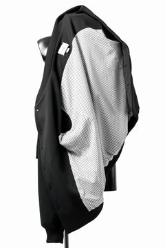 画像をギャラリービューアに読み込む, N/07 exclusive WIDE FLAP BOMBER JACKET / GAUDI SMOOTH JERSEY (BLACK)