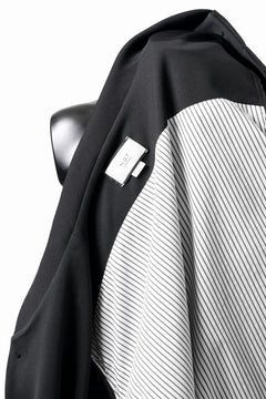 画像をギャラリービューアに読み込む, N/07 exclusive WIDE FLAP BOMBER JACKET / GAUDI SMOOTH JERSEY (BLACK)