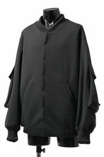 画像をギャラリービューアに読み込む, N/07 exclusive WIDE FLAP BOMBER JACKET / GAUDI SMOOTH JERSEY (BLACK)