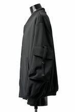 画像をギャラリービューアに読み込む, N/07 exclusive WIDE FLAP BOMBER JACKET / GAUDI SMOOTH JERSEY (BLACK)