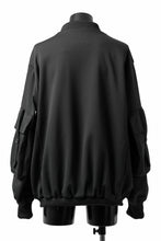 画像をギャラリービューアに読み込む, N/07 exclusive WIDE FLAP BOMBER JACKET / GAUDI SMOOTH JERSEY (BLACK)
