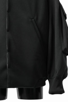画像をギャラリービューアに読み込む, N/07 exclusive WIDE FLAP BOMBER JACKET / GAUDI SMOOTH JERSEY (BLACK)