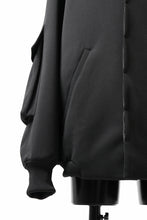 画像をギャラリービューアに読み込む, N/07 exclusive WIDE FLAP BOMBER JACKET / GAUDI SMOOTH JERSEY (BLACK)