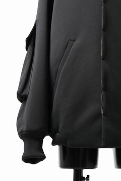 画像をギャラリービューアに読み込む, N/07 exclusive WIDE FLAP BOMBER JACKET / GAUDI SMOOTH JERSEY (BLACK)