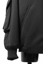 画像をギャラリービューアに読み込む, N/07 exclusive WIDE FLAP BOMBER JACKET / GAUDI SMOOTH JERSEY (BLACK)