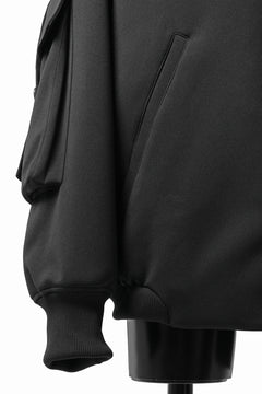 画像をギャラリービューアに読み込む, N/07 exclusive WIDE FLAP BOMBER JACKET / GAUDI SMOOTH JERSEY (BLACK)