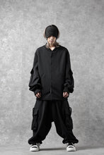 画像をギャラリービューアに読み込む, N/07 exclusive WIDE FLAP BOMBER JACKET / GAUDI SMOOTH JERSEY (BLACK)