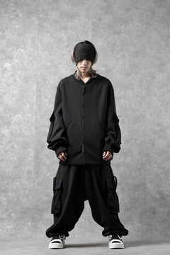 画像をギャラリービューアに読み込む, N/07 exclusive WIDE FLAP BOMBER JACKET / GAUDI SMOOTH JERSEY (BLACK)