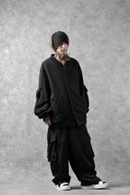 画像をギャラリービューアに読み込む, N/07 exclusive WIDE FLAP BOMBER JACKET / GAUDI SMOOTH JERSEY (BLACK)