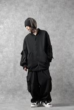 画像をギャラリービューアに読み込む, N/07 exclusive WIDE FLAP BOMBER JACKET / GAUDI SMOOTH JERSEY (BLACK)