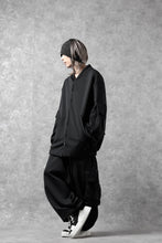 画像をギャラリービューアに読み込む, N/07 exclusive WIDE FLAP BOMBER JACKET / GAUDI SMOOTH JERSEY (BLACK)