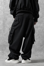 画像をギャラリービューアに読み込む, N/07 exclusive WIDE FLAP CARGO PANTS / GAUDI SMOOTH JERSEY (BLACK)