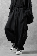 画像をギャラリービューアに読み込む, N/07 exclusive WIDE FLAP CARGO PANTS / GAUDI SMOOTH JERSEY (BLACK)