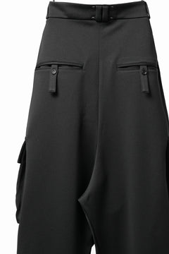 画像をギャラリービューアに読み込む, N/07 exclusive WIDE FLAP CARGO PANTS / GAUDI SMOOTH JERSEY (BLACK)