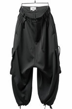 画像をギャラリービューアに読み込む, N/07 exclusive WIDE FLAP CARGO PANTS / GAUDI SMOOTH JERSEY (BLACK)