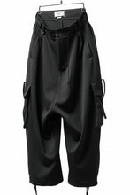 画像をギャラリービューアに読み込む, N/07 exclusive WIDE FLAP CARGO PANTS / GAUDI SMOOTH JERSEY (BLACK)