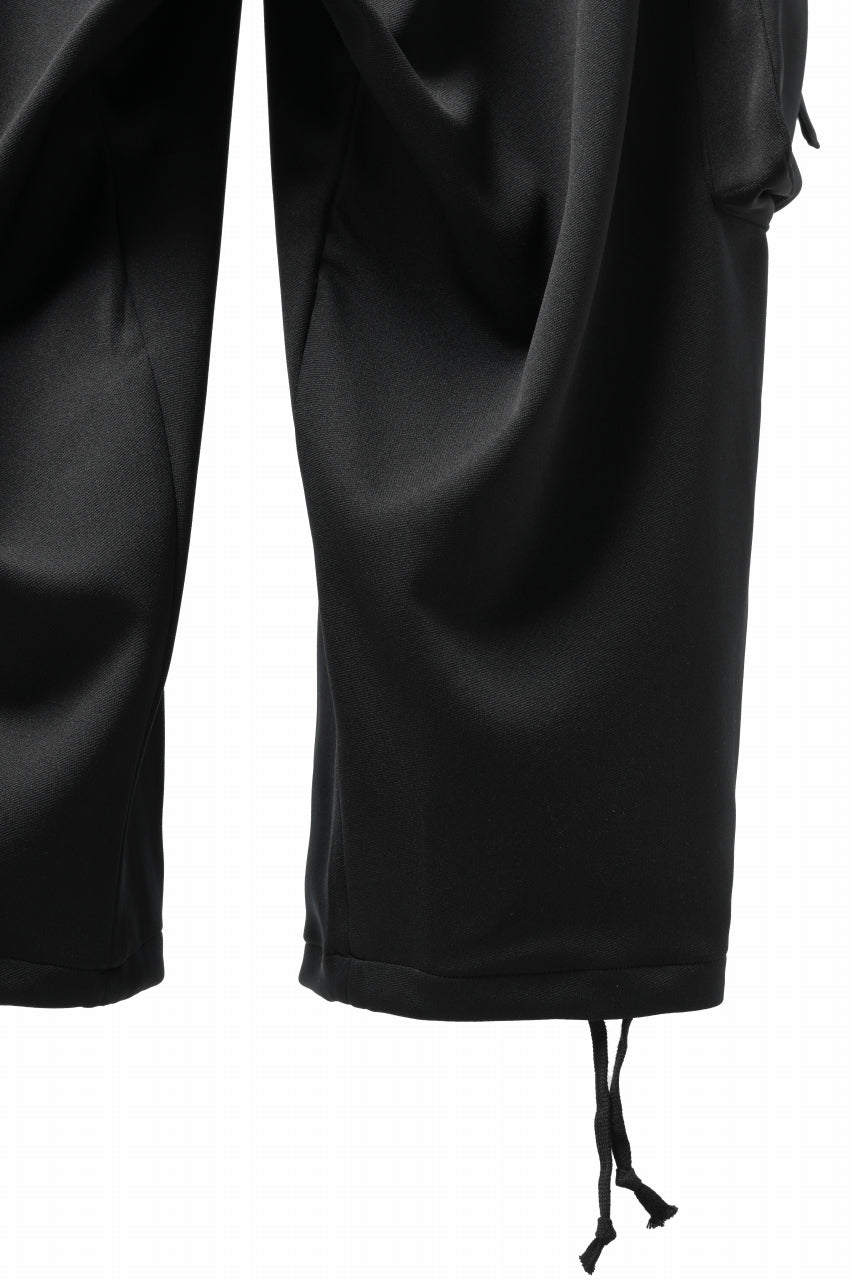 画像をギャラリービューアに読み込む, N/07 exclusive WIDE FLAP CARGO PANTS / GAUDI SMOOTH JERSEY (BLACK)