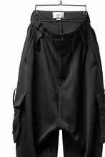 画像をギャラリービューアに読み込む, N/07 exclusive WIDE FLAP CARGO PANTS / GAUDI SMOOTH JERSEY (BLACK)