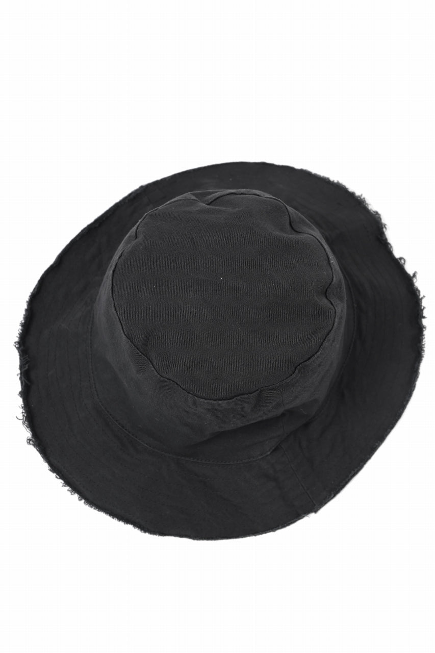 daub SOFT BUCKET HAT / L.TWILL (BLACK)
