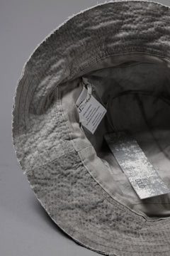 画像をギャラリービューアに読み込む, daub DYEING PATCHWORK BUCKET HAT / LIGHT CANVAS×STRIPE (DUST)