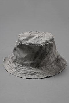 画像をギャラリービューアに読み込む, daub DYEING PATCHWORK BUCKET HAT / LIGHT CANVAS×STRIPE (DUST)