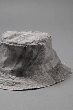 画像をギャラリービューアに読み込む, daub DYEING PATCHWORK BUCKET HAT / LIGHT CANVAS×STRIPE (DUST)