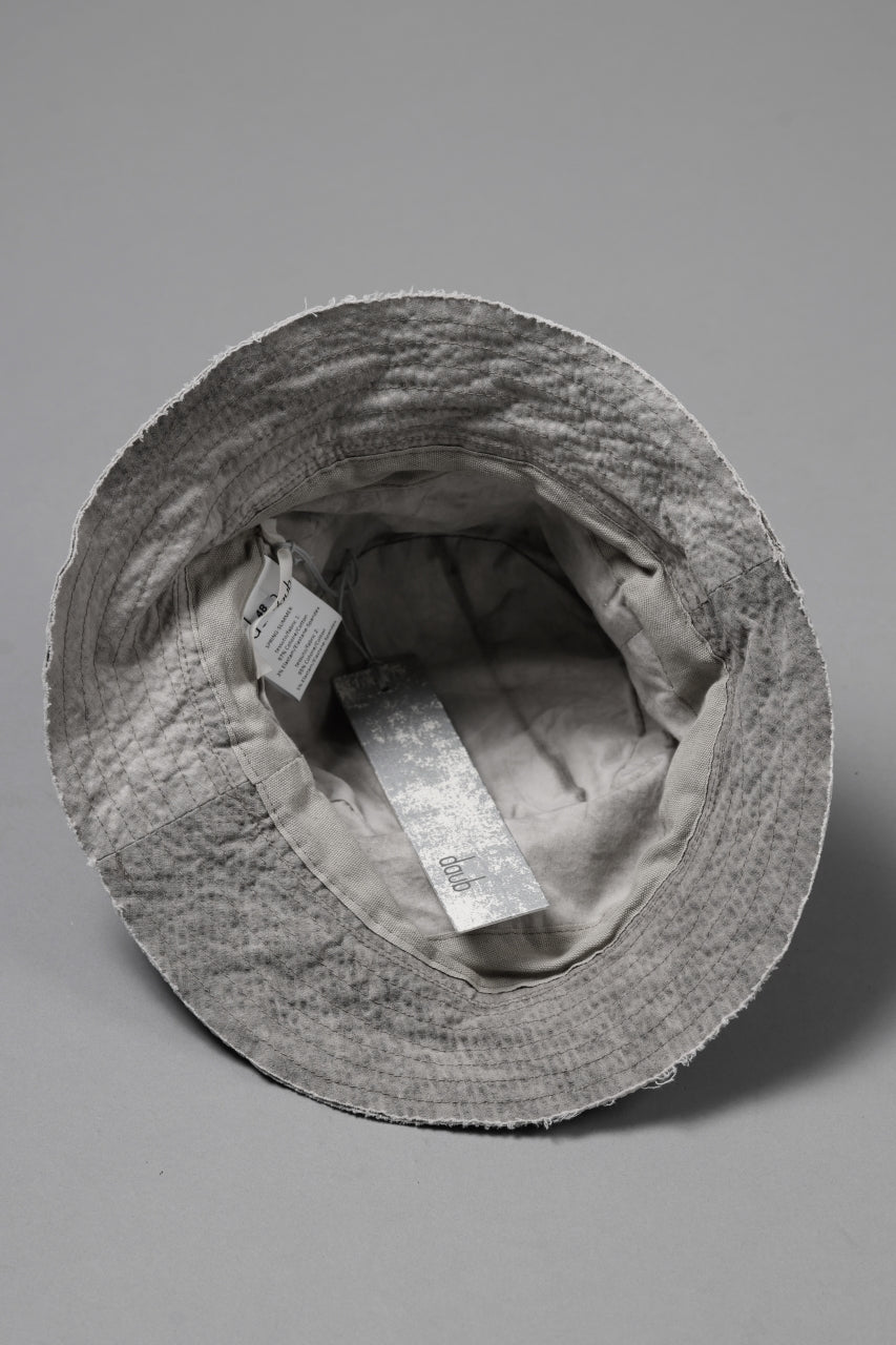 画像をギャラリービューアに読み込む, daub DYEING PATCHWORK BUCKET HAT / LIGHT CANVAS×STRIPE (DUST)