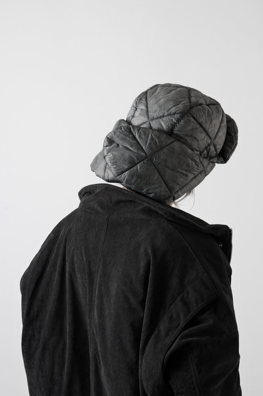 masnada QUILTED TRAPPER HAT / OVER STUFFED PAPER NYLON (LEGION)