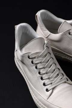 画像をギャラリービューアに読み込む, masnada LOW TOP SNEAKER / CALF SKIN LEATHER (CHALK)