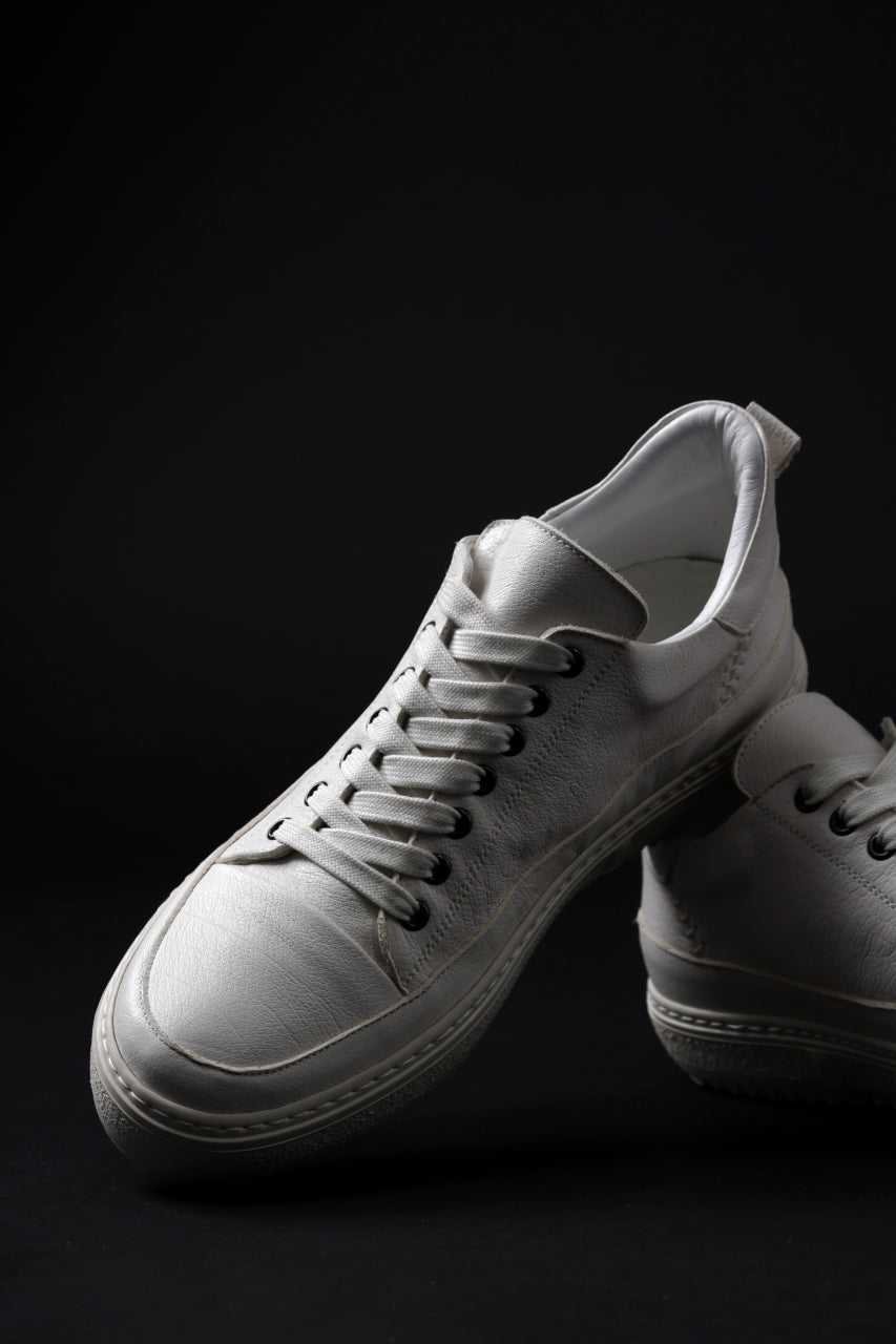 画像をギャラリービューアに読み込む, masnada LOW TOP SNEAKER / CALF SKIN LEATHER (CHALK)