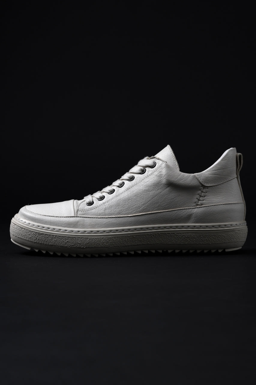 画像をギャラリービューアに読み込む, masnada LOW TOP SNEAKER / CALF SKIN LEATHER (CHALK)