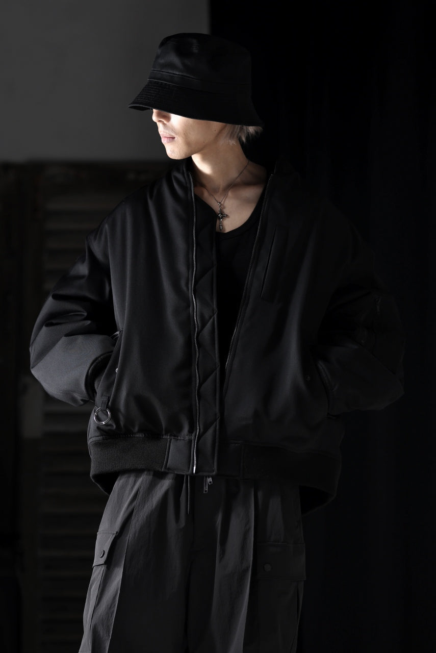 画像をギャラリービューアに読み込む, TARO HORIUCHI / th products 3D Collar MA-1 / wool gabardine (black)