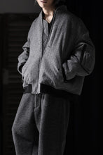 画像をギャラリービューアに読み込む, TARO HORIUCHI / th products 3D Collar MA-1 / herringbone tweed (gray)
