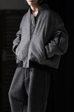 画像をギャラリービューアに読み込む, TARO HORIUCHI / th products 3D Collar MA-1 / herringbone tweed (gray)